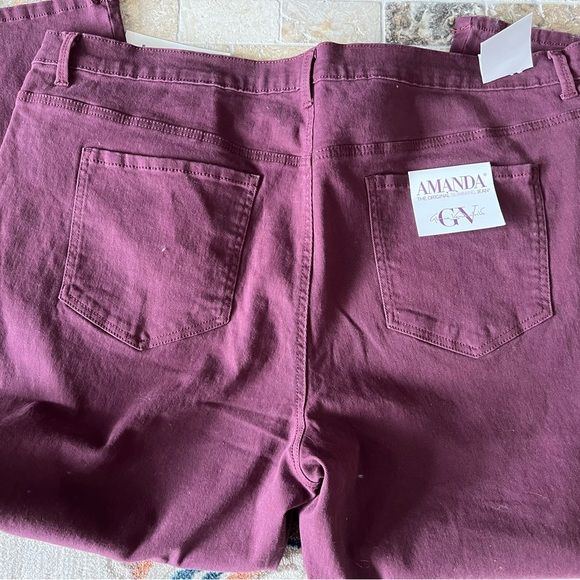 Size 22W Short Gloria Vanderbilt Amanda🆕 Slimming Jean Classic Rise,tapered leg - Picture 12 of 16